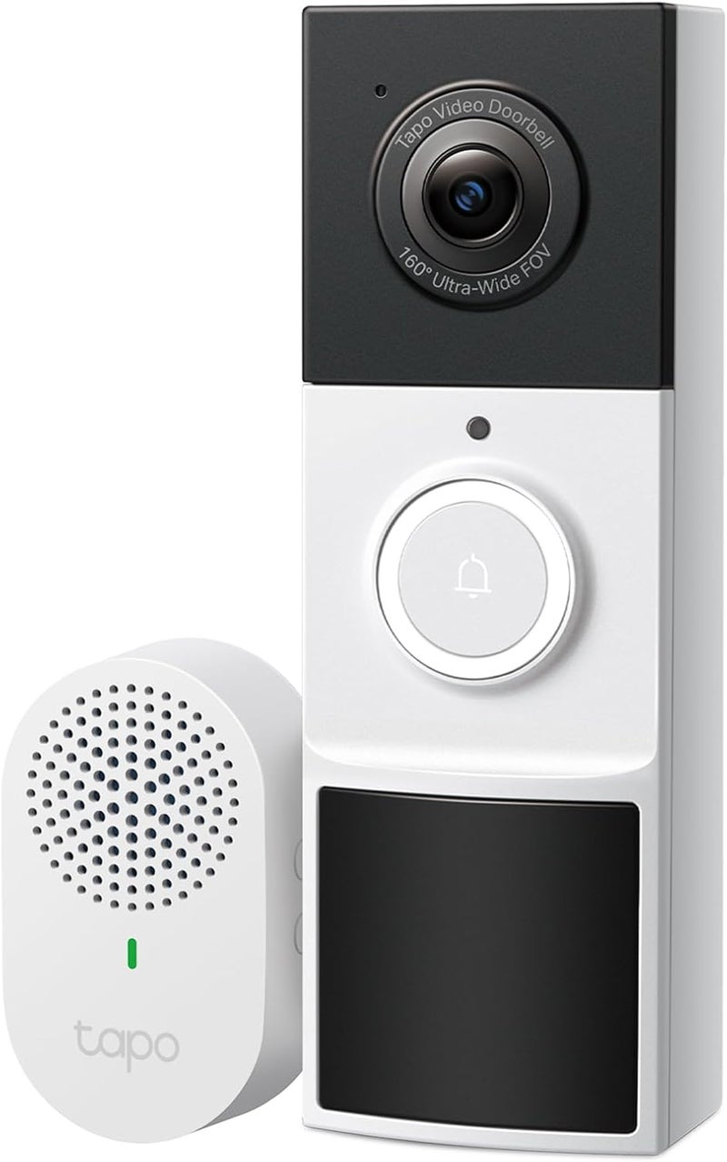 tapo by TP-Link Smart Video Doorbell Camera Wireless with Chime, 2K with Full Color Night Vision & Spotlights, No Monthly Fee, Ring Call, 160° Ultra-Wide View, Free AI Detection, Local Storage,D210 - Image 1